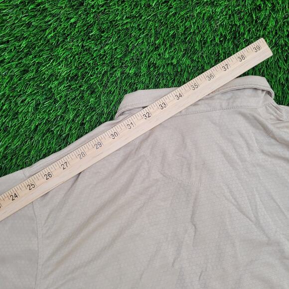 Vintage 90s Haband Textured Sweatshirt XL 24x26 Beige Blank Preppy - Picture 3 of 11